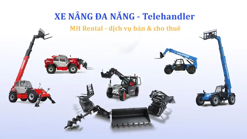Xe nâng đa năng telehandler có độ tin cậy cao