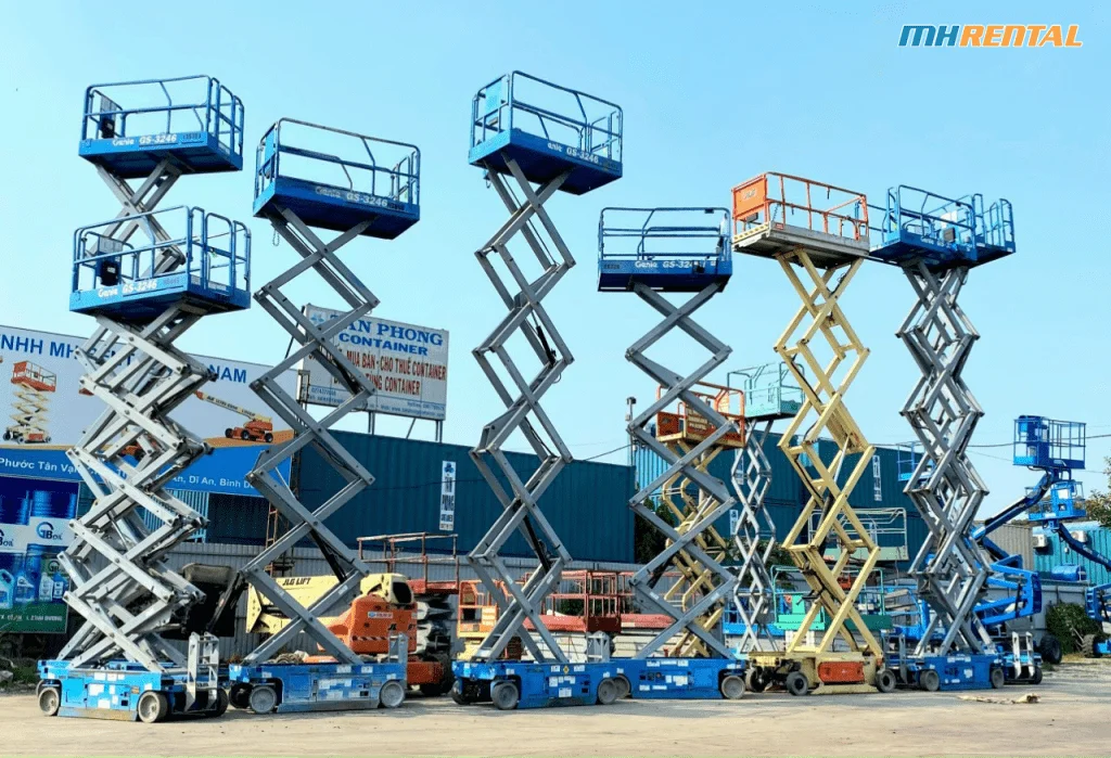 Xe nâng người Cắt kéo MH Rental