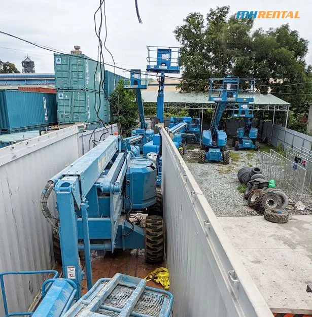 Lô xe boom lift nhập khẩu Trung Đông