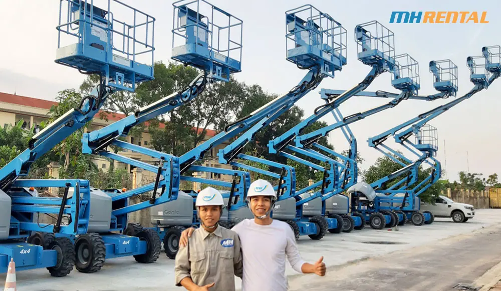 xe nâng người boom lift