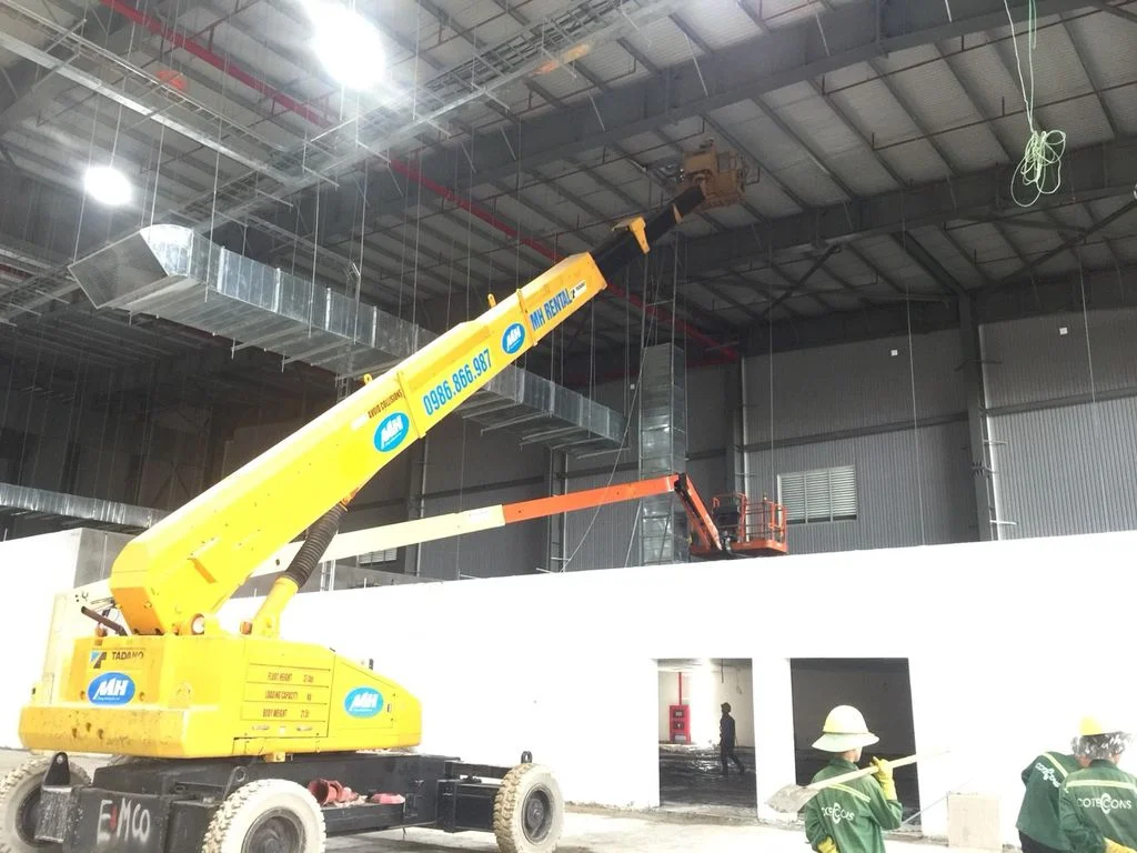 Cho thuê xe nâng người ở KCN Sài Gòn - Bình Phước