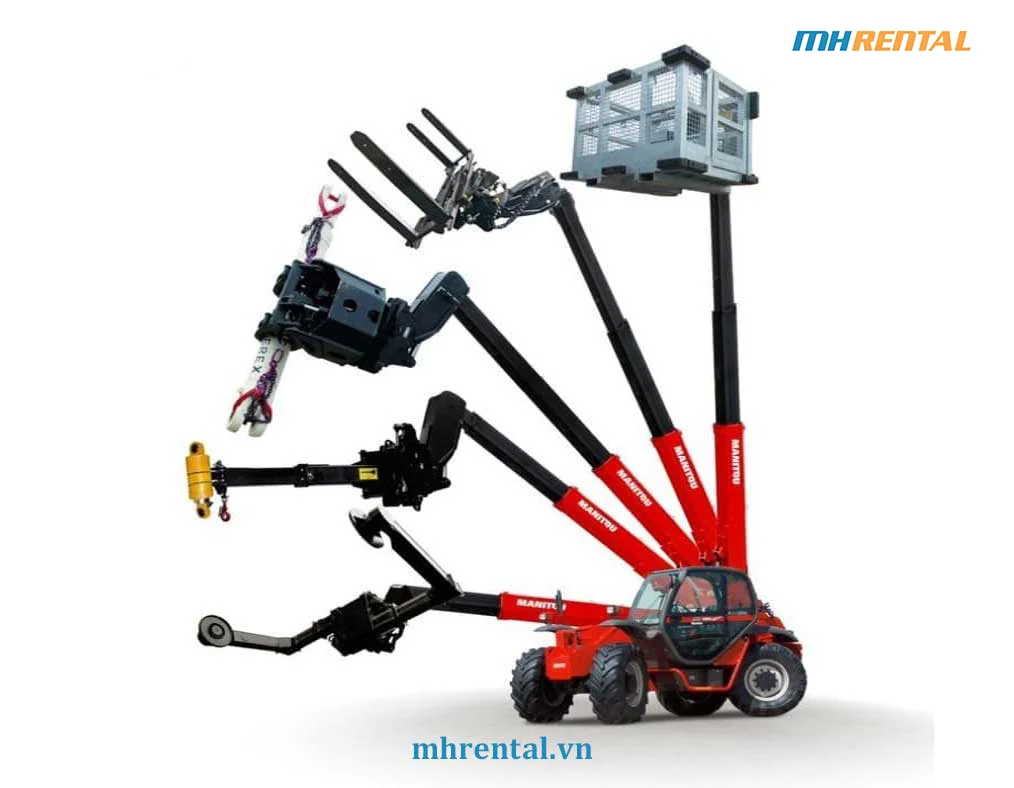 Các phụ kiện chuyên dụng cho xe telehandler