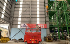 Bàn giao xe nâng người 16M cho Nhà máy Hoà Phát