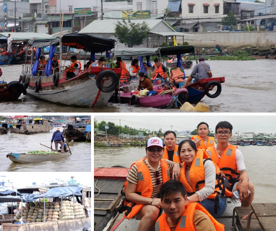 Không khí tấp nập, tươi mới và đầy thú vị khi khám phá Chợ nổi Cái Răng.