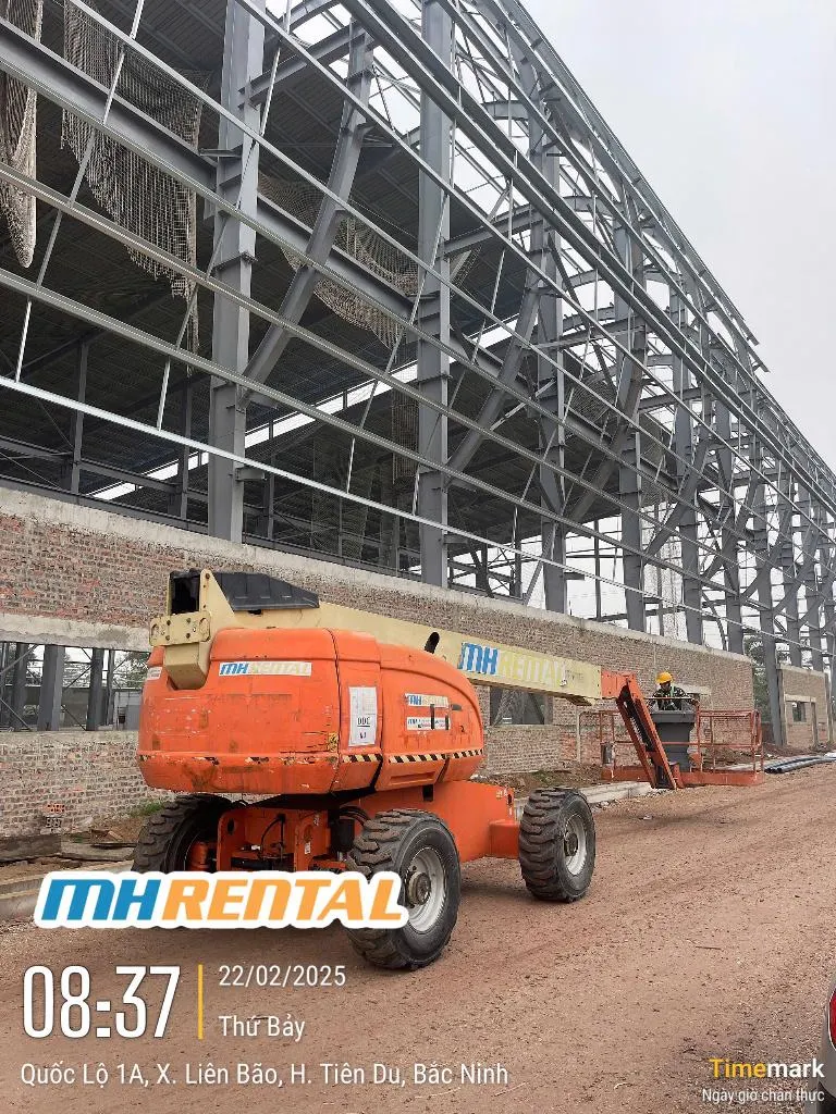 Xe boom 660SJ bàn giao Cơ khí Hoàng Gia tại Bắc Ninh ngày 22/02/2025