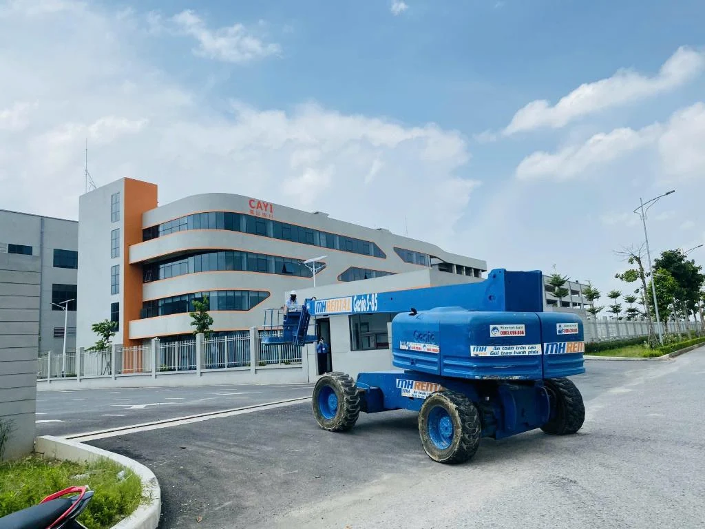 Góc sau xe Genie S85 trong đợt giao Khuông Việt ngày 09/07/2024