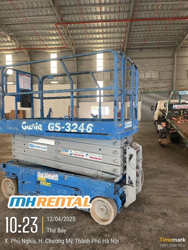 Xe Genie GS-3246 bàn giao cho Newday tại KCN Phú Nghĩa ngày 12/04/2025