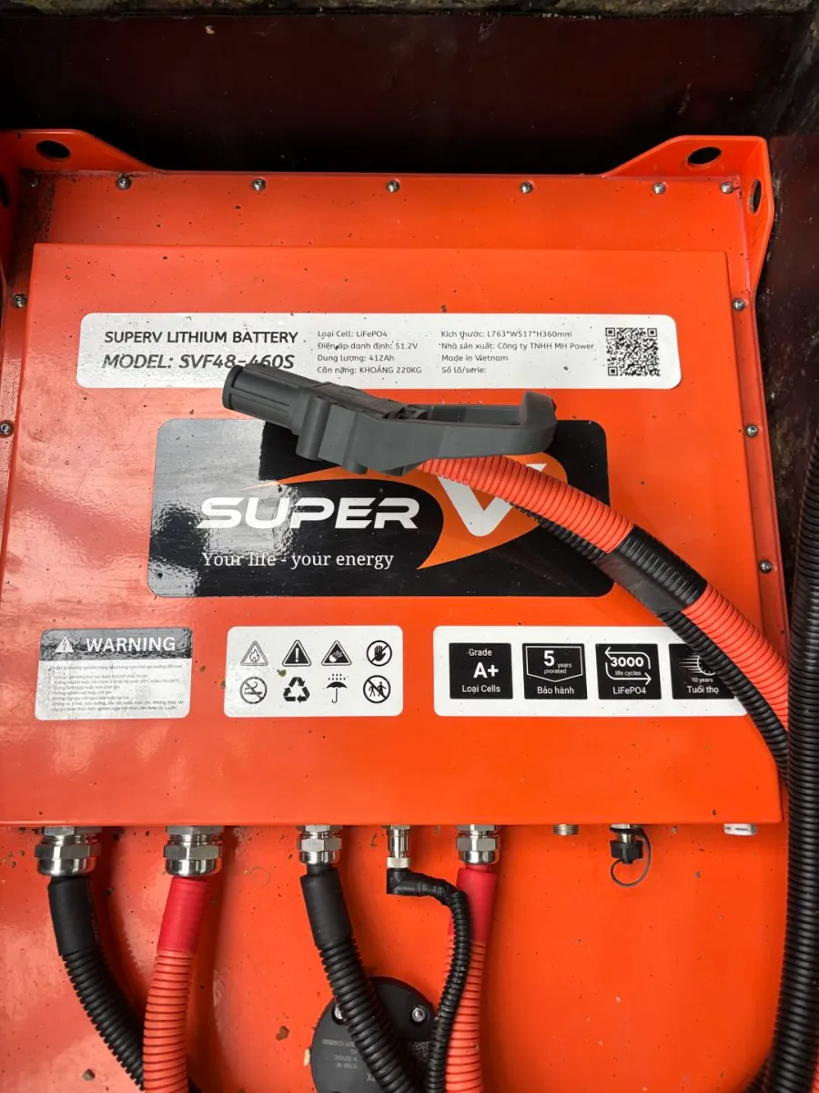 Bộ pin lithium SuperV SVF48-460 cho xe nâng hàng